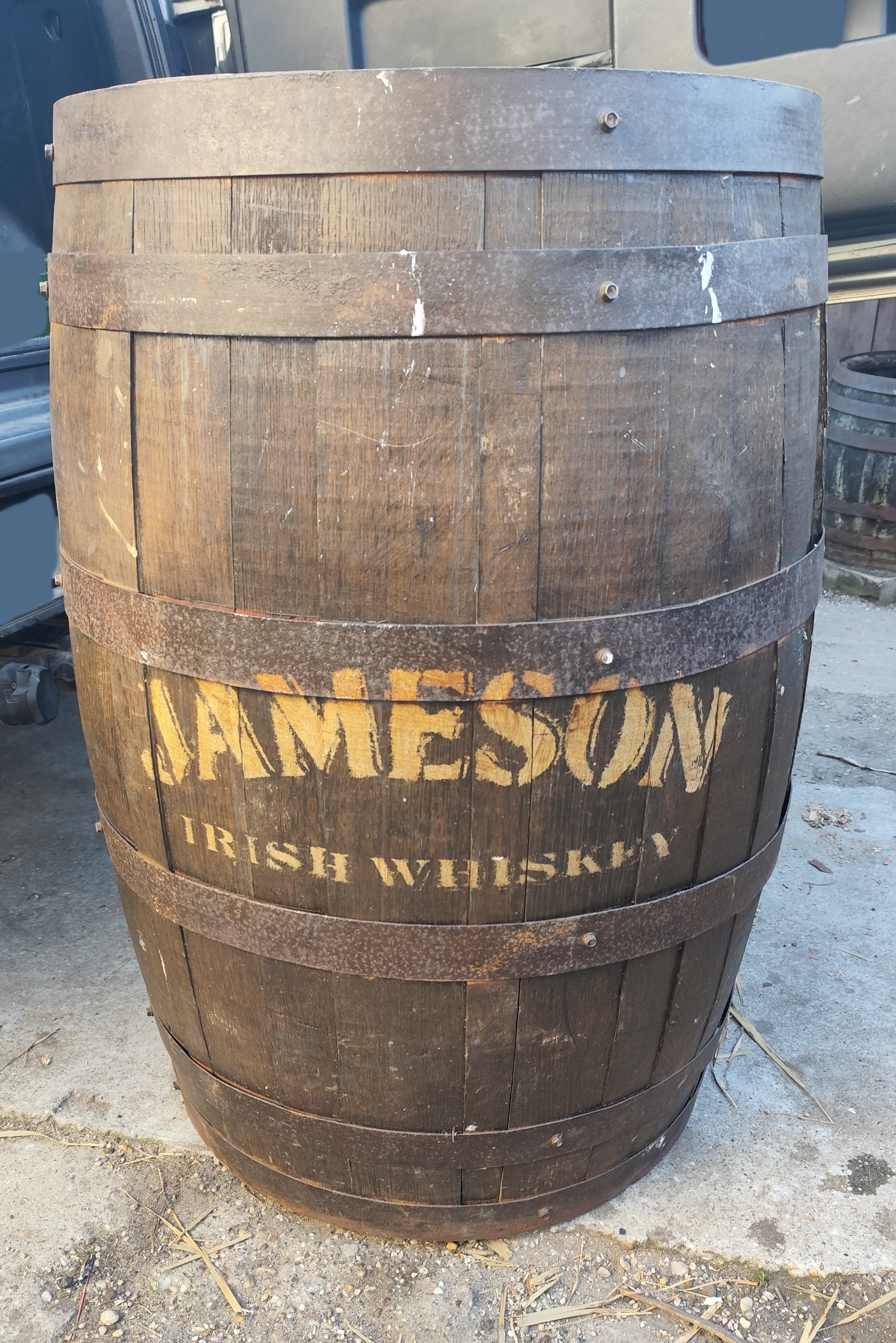 Festett hordó felújtása - előtte